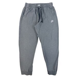 Nike Sweatpants Mens XL Gray Joggers Athletic Lounge Swoosh Logo Pants